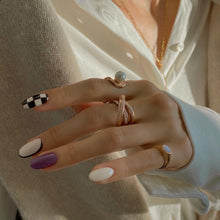 Load image into Gallery viewer, RAQUEL DBL 'X' LINE PAVED RING