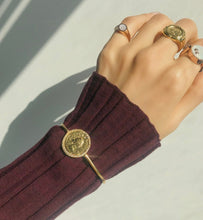 Load image into Gallery viewer, ANNI ROMAN PAVED COIN BANGLE