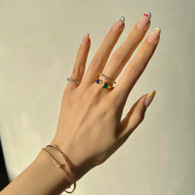 Load image into Gallery viewer, VITTO 2 DUO STONE PAVED RING