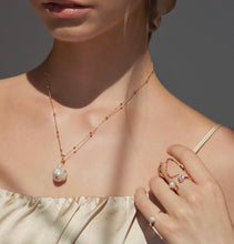 Load image into Gallery viewer, REGINA BAROQUE PEARL BALL CHAIN NECKLACE