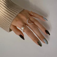 Load image into Gallery viewer, 'U' LINE PEARL RING