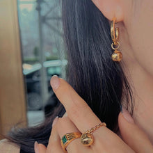 Load image into Gallery viewer, BEA BALL HOOP EARRING