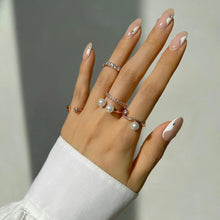 Load image into Gallery viewer, DAWN WAVE PEARL PAVED RING