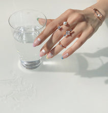 Load image into Gallery viewer, SKYE SQUARE STONE OPEN RING