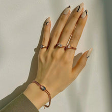 Load image into Gallery viewer, JACQUE SQ STONE CHAIN BRACELET