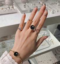 Load image into Gallery viewer, B-BLOCK ONE STONE INLAY SWIVEL RING