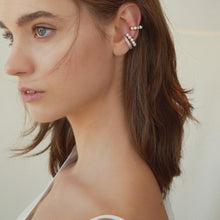 Load image into Gallery viewer, LUNA PEARL STONE DBL EAR CUFF