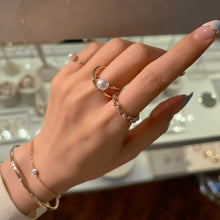 Load image into Gallery viewer, 'X' LINE PEARL RING