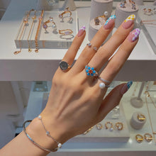 Load image into Gallery viewer, CECILLIA DBL CHAIN OPEN BANGLE