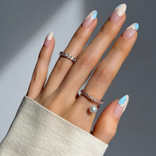 Load image into Gallery viewer, VERA 2 PEARL PAVED RING