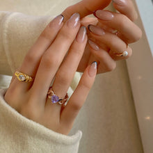 Load image into Gallery viewer, REMI HEART STONE CHAIN RING
