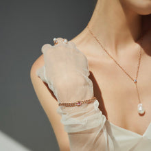 Load image into Gallery viewer, DYLAN BAROQUE PEARL Y CHAIN NECKLACE