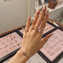 Load image into Gallery viewer, TEAR OF JOY PAVE DOUBLE RINGS