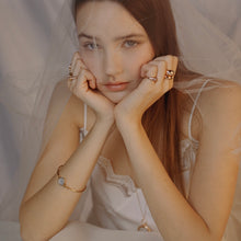 Load image into Gallery viewer, AUDREY GEMSTONE PINKY SIGNET RING