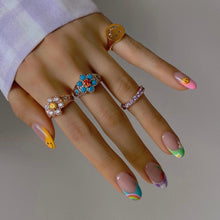 Load image into Gallery viewer, SMILE FACE UNICORN PINKY SIGNET RING