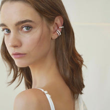 Load image into Gallery viewer, LUNA PEARL STONE DBL EAR CUFF