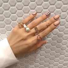 Load image into Gallery viewer, 'ME' LETTER PAVE SETTING OPEN RING