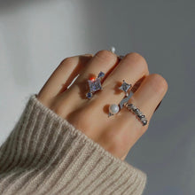 Load image into Gallery viewer, SKYE SQUARE STONE OPEN RING