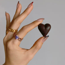 Load image into Gallery viewer, REMI HEART STONE CHAIN RING
