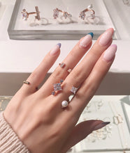 Load image into Gallery viewer, SKYE SQUARE STONE OPEN RING