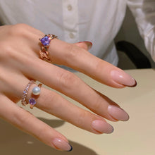 Load image into Gallery viewer, REMI HEART STONE CHAIN RING