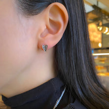 Load image into Gallery viewer, ELLEY HEART PAVE STUD EARRING