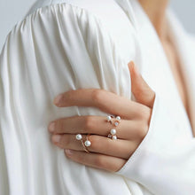 Load image into Gallery viewer, GISELLE PEARL STONE OPEN RING