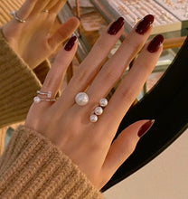 Load image into Gallery viewer, FOUR PEARL OPEN RING