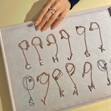 Load image into Gallery viewer, JULIETE INITIAL LINK NECKLACE