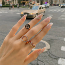 Load image into Gallery viewer, ESME PAVED CHAIN LINK RING
