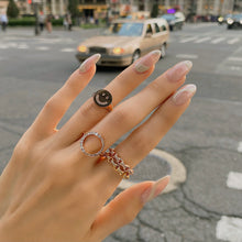 Load image into Gallery viewer, ESME PAVED CHAIN LINK RING