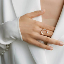 Load image into Gallery viewer, ODILA IRISH CROCHET OVAL RING