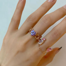 Load image into Gallery viewer, REMI HEART STONE CHAIN RING