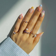 Load image into Gallery viewer, MADEMOISELLE 2 PEARL PAVED RING