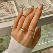 Load image into Gallery viewer, EDITH OVAL STONE BUBBLE RING