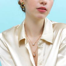 Load image into Gallery viewer, EDGAR OVAL STONE CHAIN NECKLACE