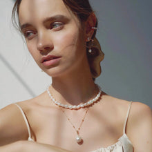 Load image into Gallery viewer, REGINA BAROQUE PEARL BALL CHAIN NECKLACE
