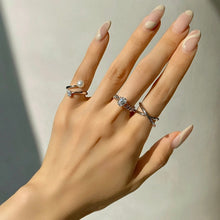Load image into Gallery viewer, 'X' LINE PLAIN RING