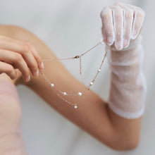 Load image into Gallery viewer, CECILLIA PEARL STONE DBL CHOKER NECKLACE