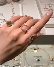 Load image into Gallery viewer, SMALL CIRCLE PAVE NINE RING