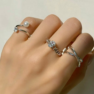 ISABEL OVAL STONE CHAIN RING
