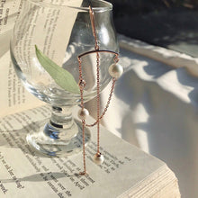 Load image into Gallery viewer, CECILLIA MOBILE CHAIN PEARL EARRING