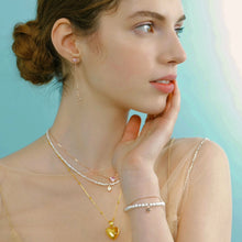 Load image into Gallery viewer, SWEETHEART FRESHWATER PEARL CHAIN BRACELET