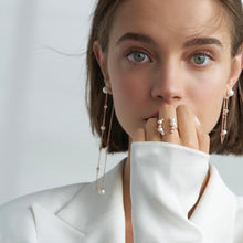 Load image into Gallery viewer, CAMILLE PEARL STONE OPEN RING