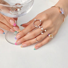 Load image into Gallery viewer, GISELLE PEARL STONE OPEN RING