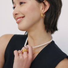 Load image into Gallery viewer, ERES TRIPLE PAVED MATTED FINISH CHAIN RING