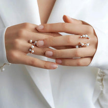 Load image into Gallery viewer, CAMILLE PEARL STONE OPEN RING