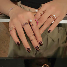 Load image into Gallery viewer, 'ME' LETTER PAVE SETTING OPEN RING