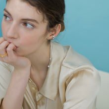 Load image into Gallery viewer, VIVI DBL STONE CHAIN EAR CUFF