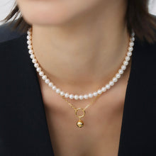 Load image into Gallery viewer, BEA 2 BALL DBL CHAIN NECKLACE